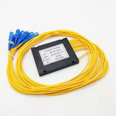 Bộ chia PLC cáp quang SC / UPC 1X8 ABS loại hộp chèn thấp
