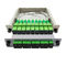 Loại thẻ chèn Bộ chia PLC sợi quang 1x8 Đầu nối SC / APC SC / UPC