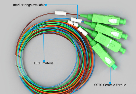 Bộ chia PLC sợi quang FTTH với loại ống thép 1 * 8 Sc / Apc