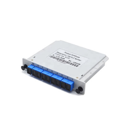 Loại khay giấy SC / UPC Bộ tách plc thụ động 1x8 màu xanh lam